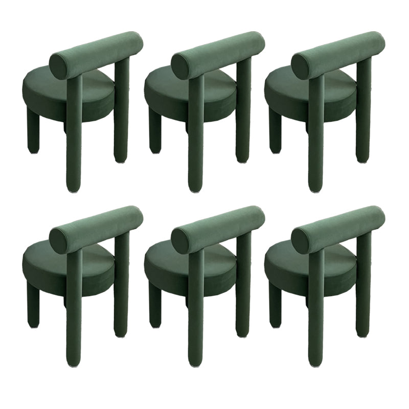 Upholstered Side Chair Open Back Dining Chair for Dining Room