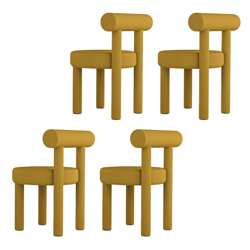 Upholstered Side Chair Open Back Dining Chair for Dining Room