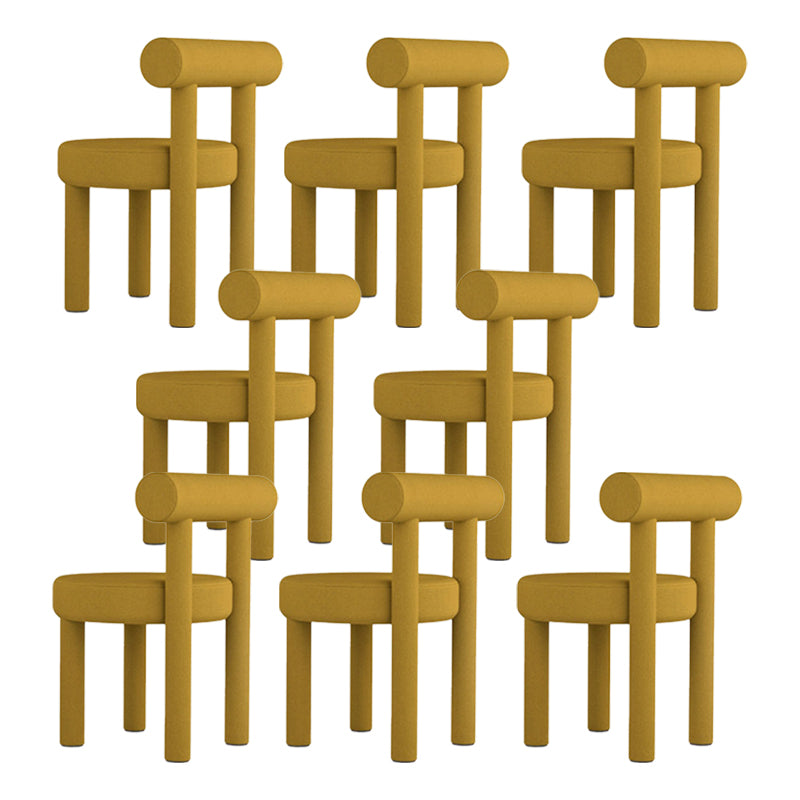 Upholstered Side Chair Open Back Dining Chair for Dining Room