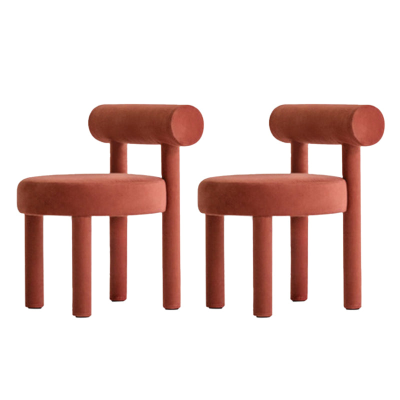 Upholstered Side Chair Open Back Dining Chair for Dining Room