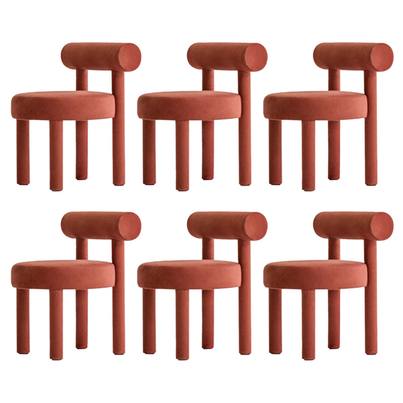 Upholstered Side Chair Open Back Dining Chair for Dining Room