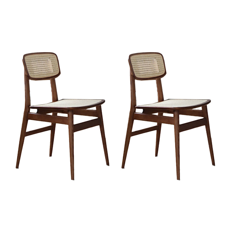 Modern Side Chair Solid Wood Armless Dining Chair for Home Use