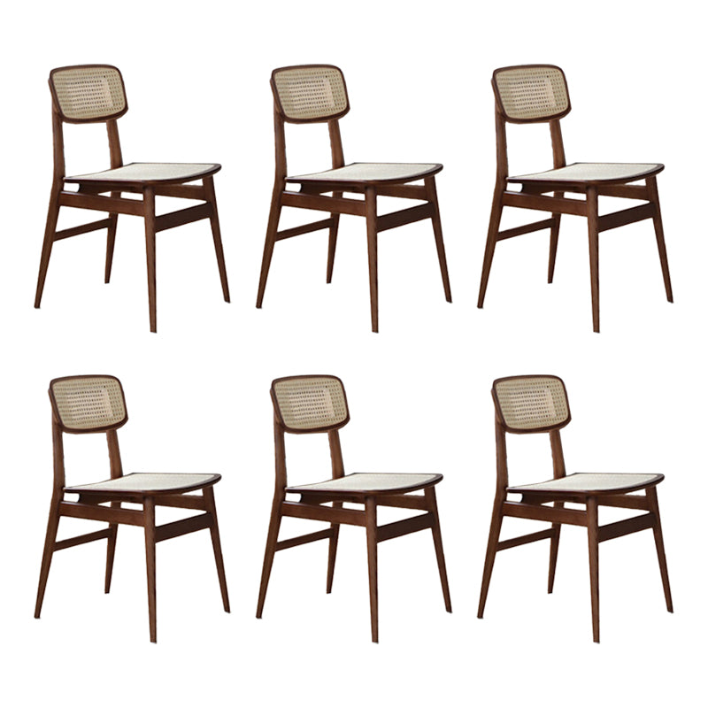 Modern Side Chair Solid Wood Armless Dining Chair for Home Use