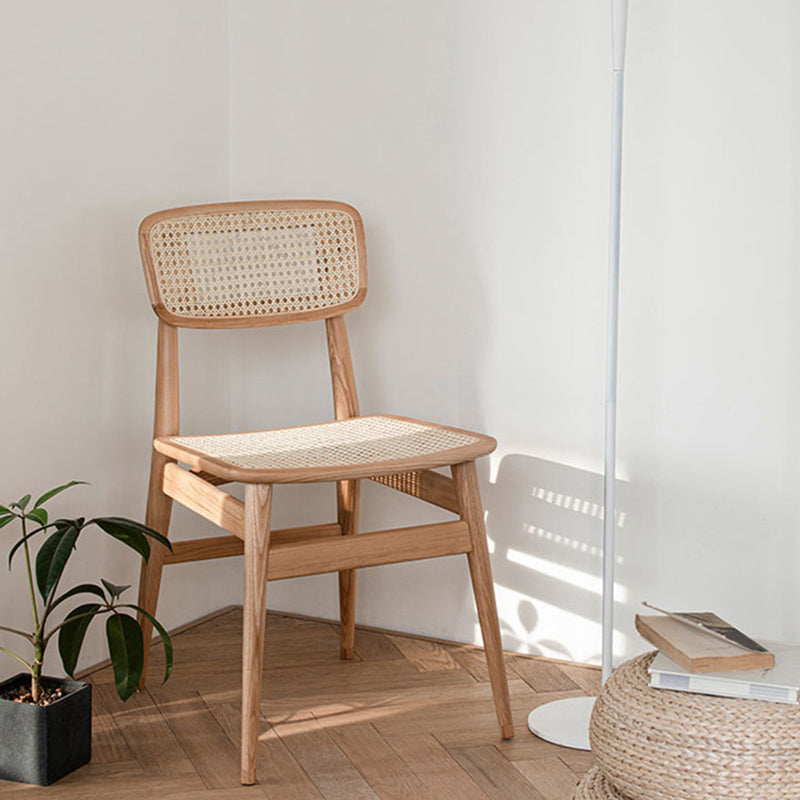 Modern Side Chair Solid Wood Armless Dining Chair for Home Use