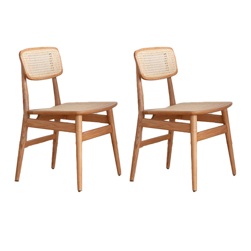 Modern Side Chair Solid Wood Armless Dining Chair for Home Use