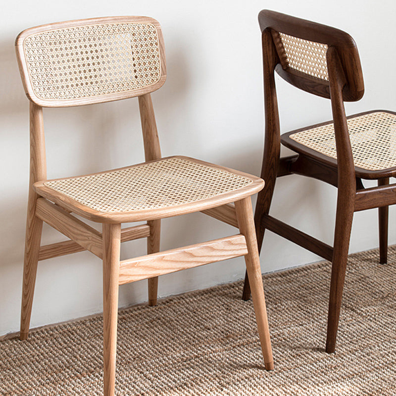 Modern Side Chair Solid Wood Armless Dining Chair for Home Use