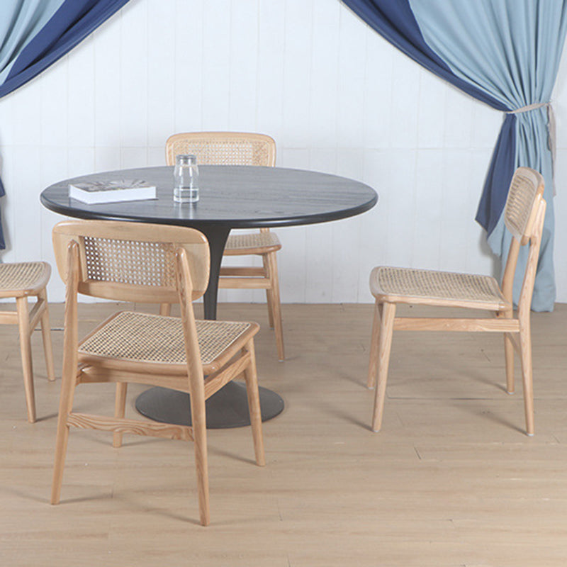 Modern Side Chair Solid Wood Armless Dining Chair for Home Use