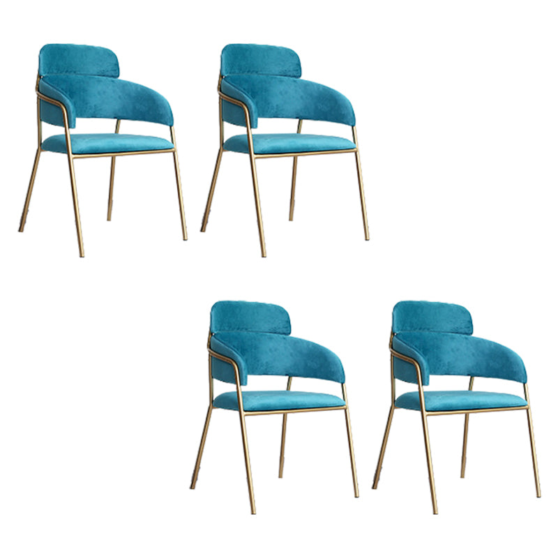 Home Kitchen Accent Chair Velvet Arm Upholstered Dining Chair