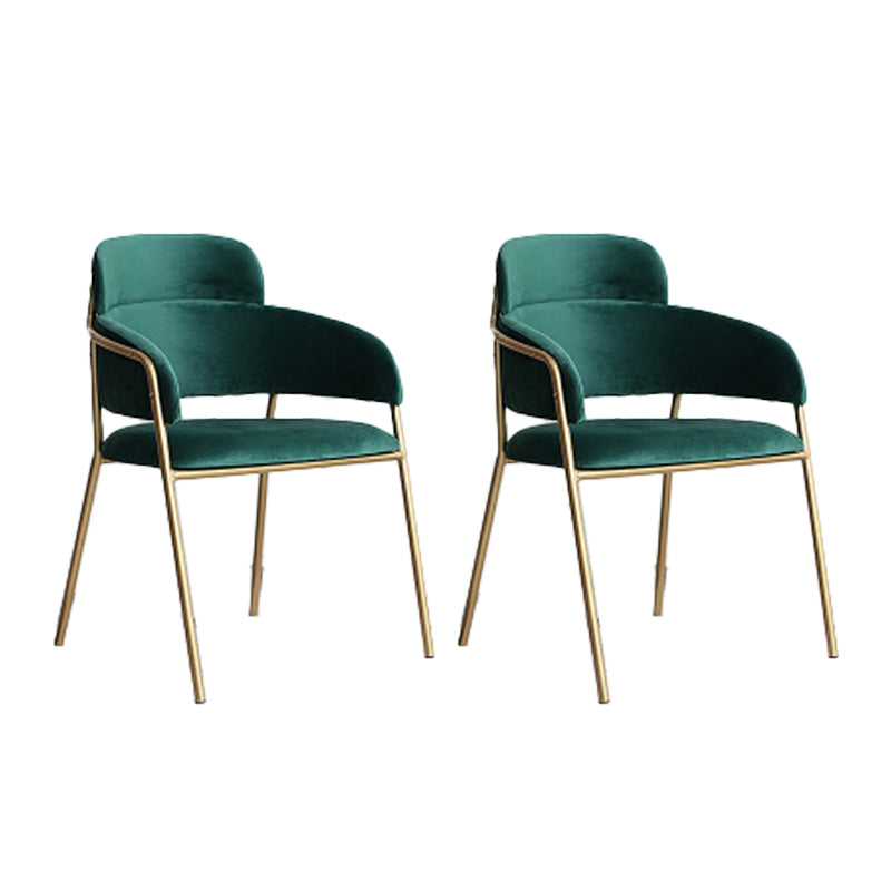 Home Kitchen Accent Chair Velvet Arm Upholstered Dining Chair