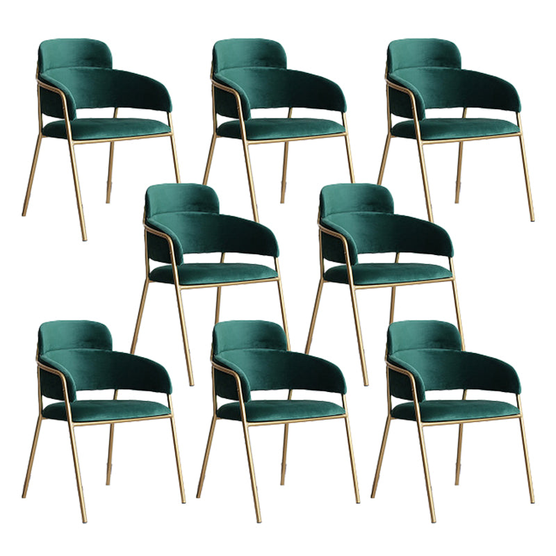 Home Kitchen Accent Chair Velvet Arm Upholstered Dining Chair