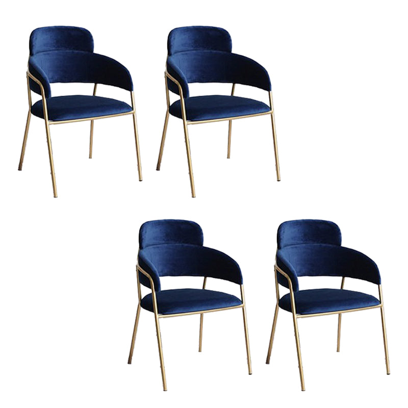 Home Kitchen Accent Chair Velvet Arm Upholstered Dining Chair