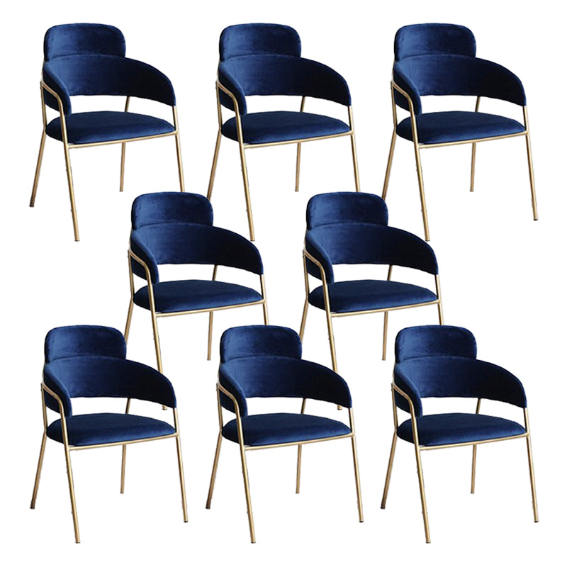 Home Kitchen Accent Chair Velvet Arm Upholstered Dining Chair