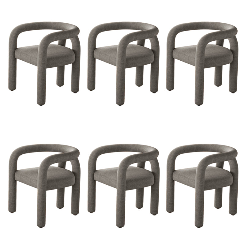 Modern Style Arm Chair Fabric Dining Arm Chair for Living Room