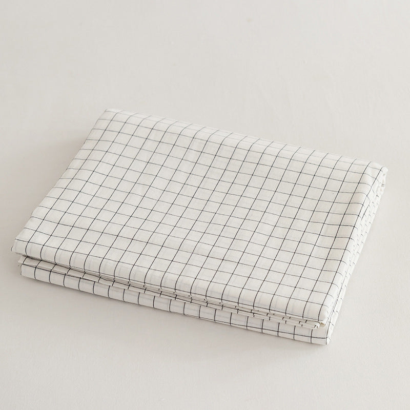 100 Cotton Sheet Set Checkered and Solid Color1or 2 Piece Bed Sheet