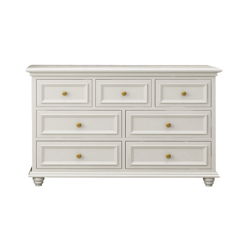 Solid Wood Storage Chest Dresser Classic Glam Chest with Drawers