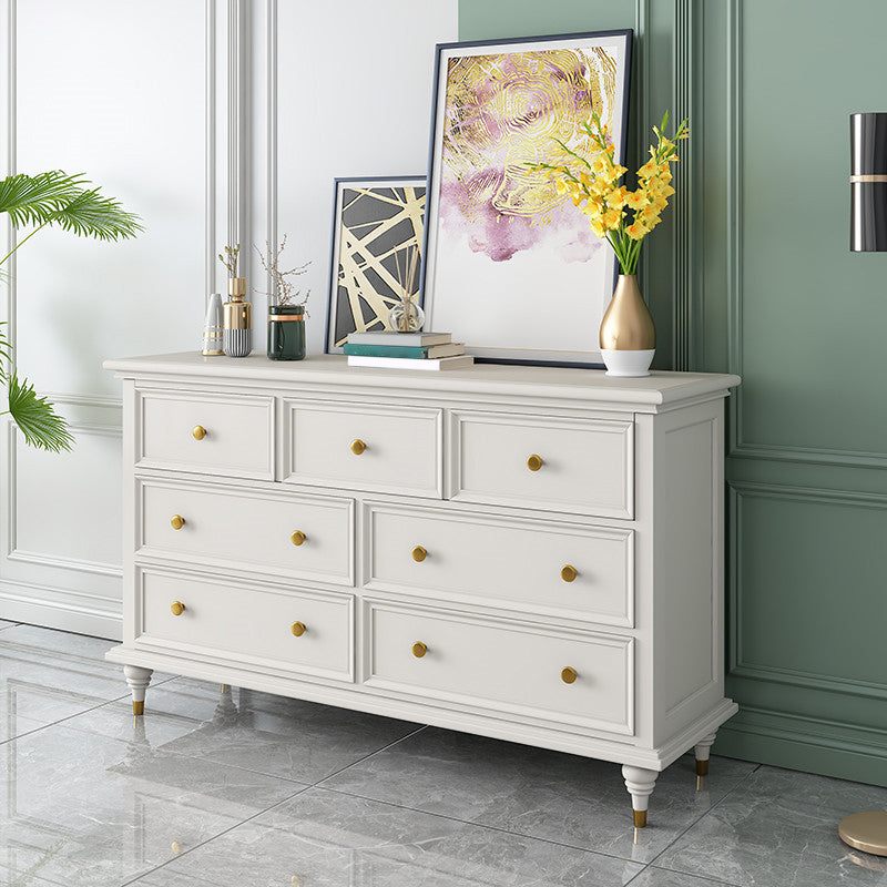 Solid Wood Storage Chest Dresser Traditional Dresser with Drawers