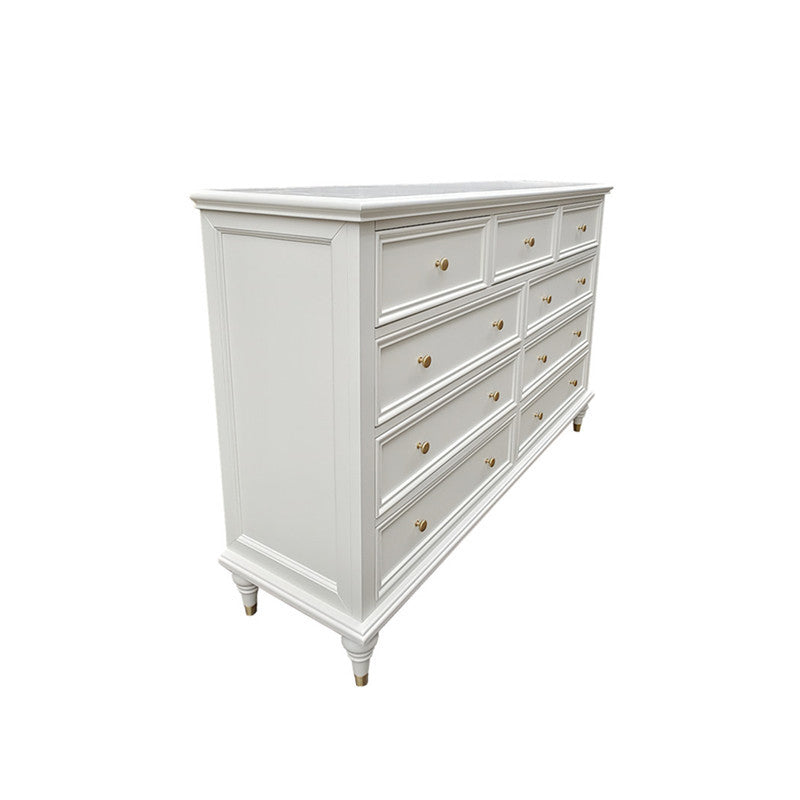 Solid Wood Storage Chest Dresser Traditional Dresser with Drawers