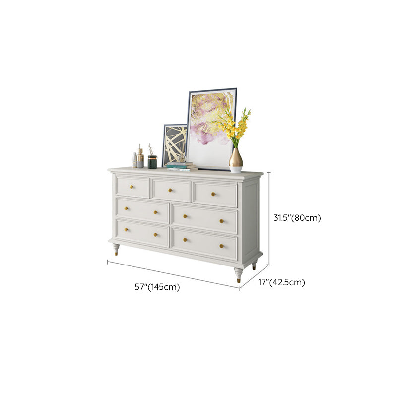 Solid Wood Storage Chest Dresser Traditional Dresser with Drawers