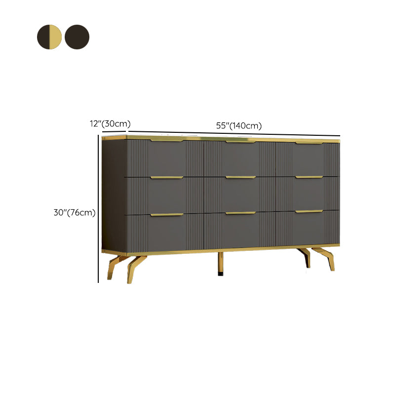 11.7-inch Width Contemporary Storage Chest Stone Storage Chest Dresser