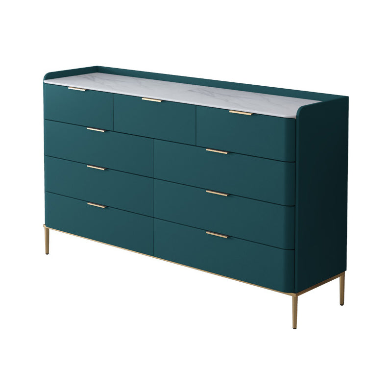 Contemporary Storage Chest Dresser Stone Dresser with 8/9 Drawers