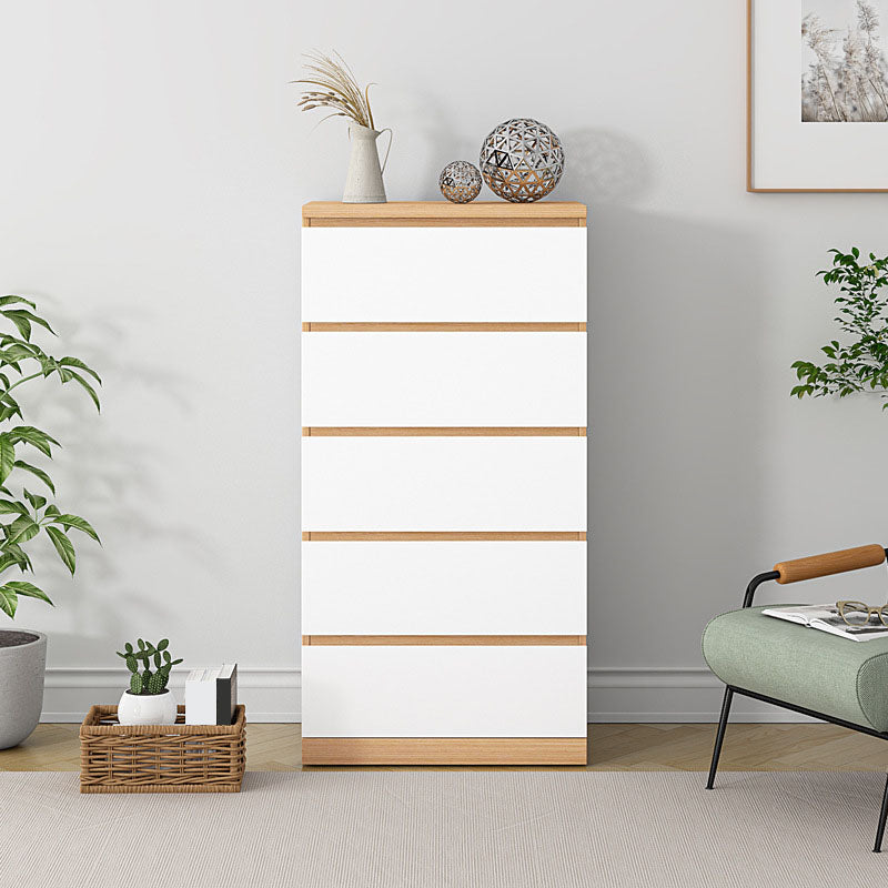 Contemporary Storage Chest Bedroom Engineered Wood Chest with Drawers