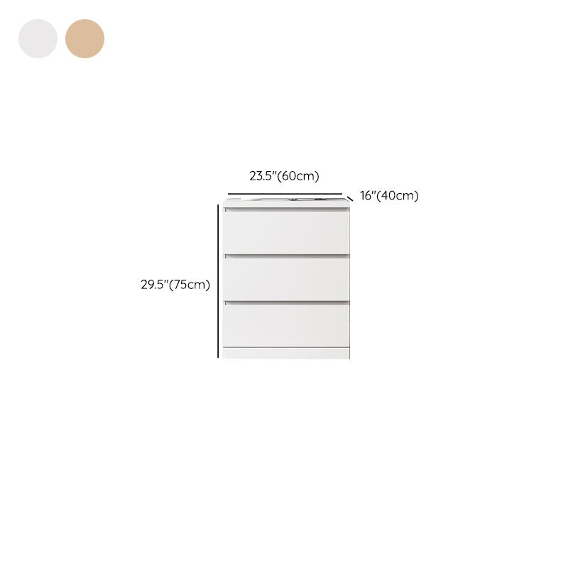 Contemporary Storage Chest Bedroom Engineered Wood Chest with Drawers