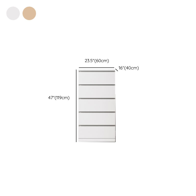 Contemporary Storage Chest Bedroom Engineered Wood Chest with Drawers