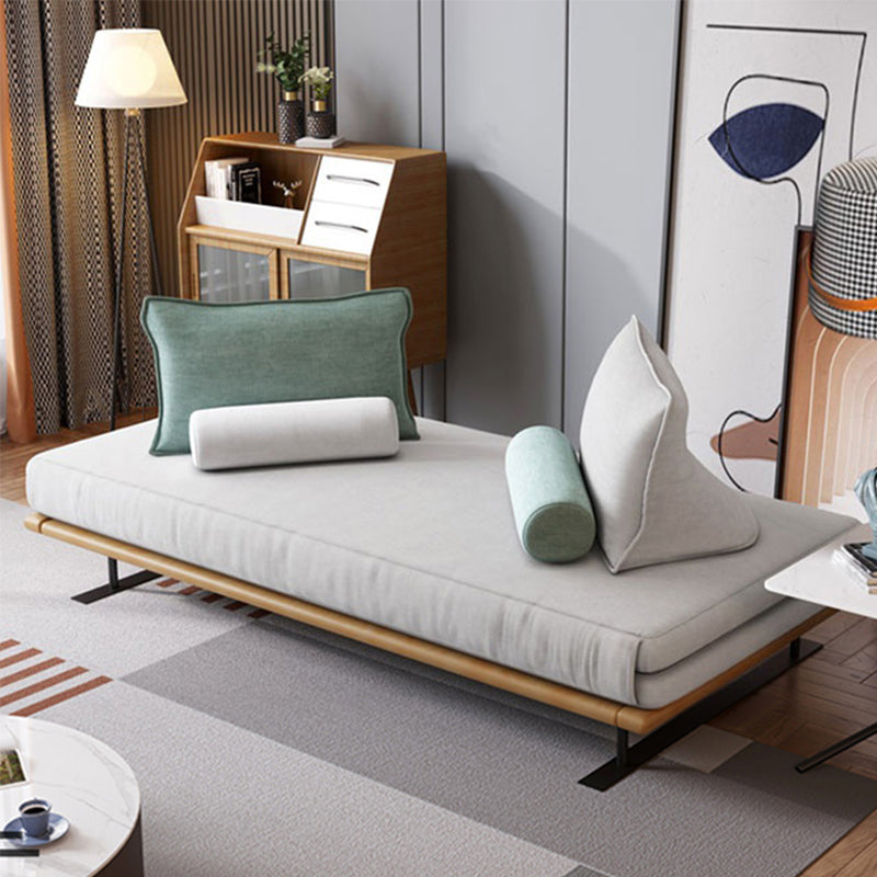 Pillow Top Arm Sleeper Scandinavian Styled Sleeper Sofa Bed in Gray