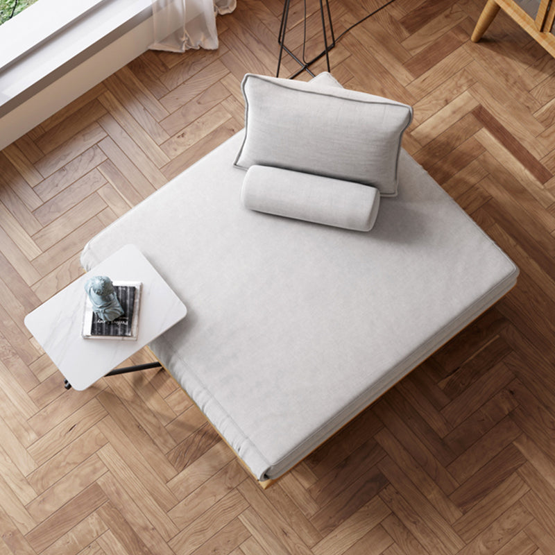 Pillow Top Arm Sleeper Scandinavian Styled Sleeper Sofa Bed in Gray