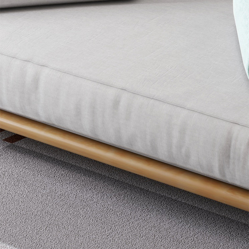 Pillow Top Arm Sleeper Scandinavian Styled Sleeper Sofa Bed in Gray