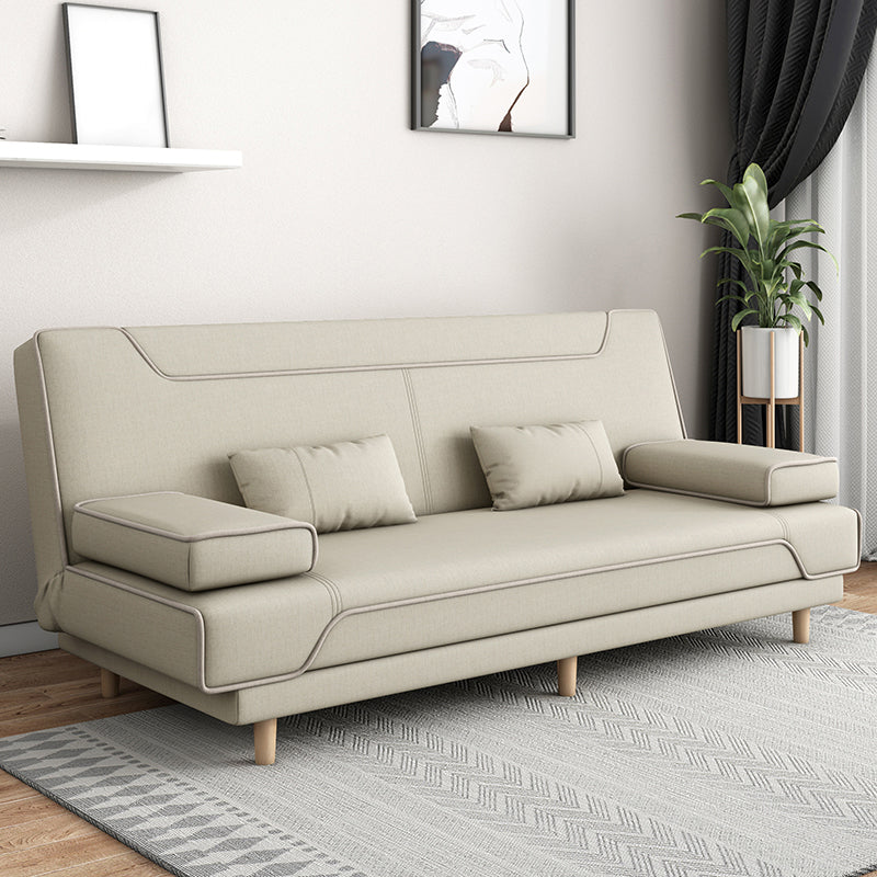 Contemporary Styled 33.46" Tall Sofa Bed Faux Leather Convertible Sofas