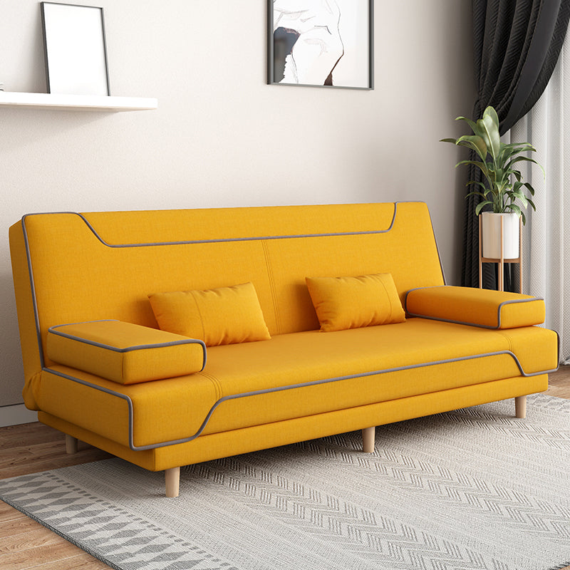 Contemporary Styled 33.46" Tall Sofa Bed Faux Leather Convertible Sofas