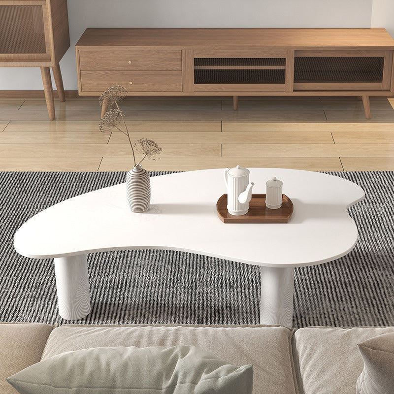 Stone Geometric Contemporary Coffee Table 3 Legs Coffee Table