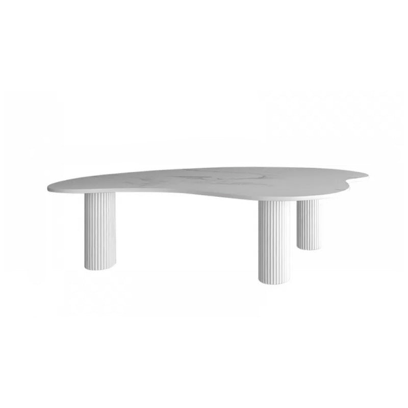 Stone Geometric Contemporary Coffee Table 3 Legs Coffee Table
