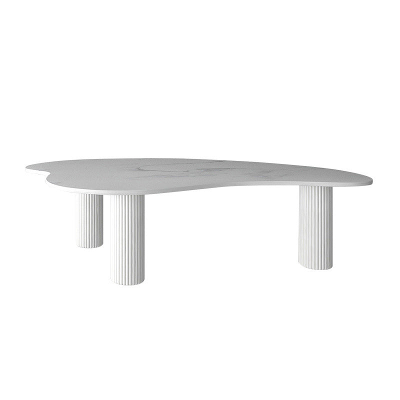 Stone Geometric Contemporary Coffee Table 3 Legs Coffee Table