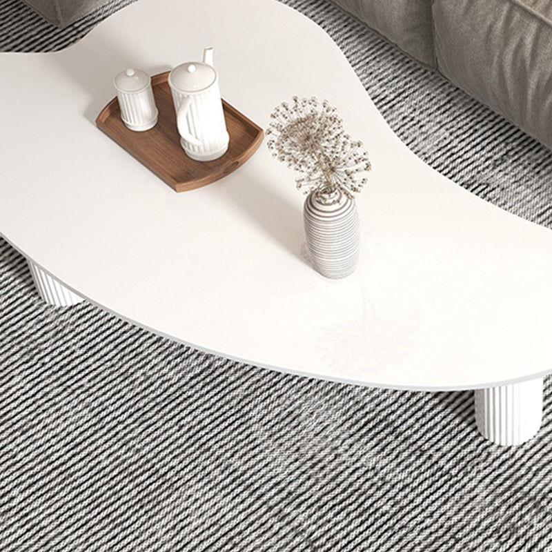 Stone Geometric Contemporary Coffee Table 3 Legs Coffee Table