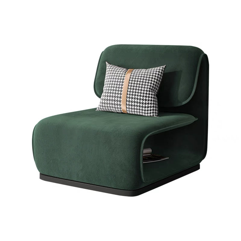 Armless Fixed Back Lounge Chair Modern Living Room Accent Chair