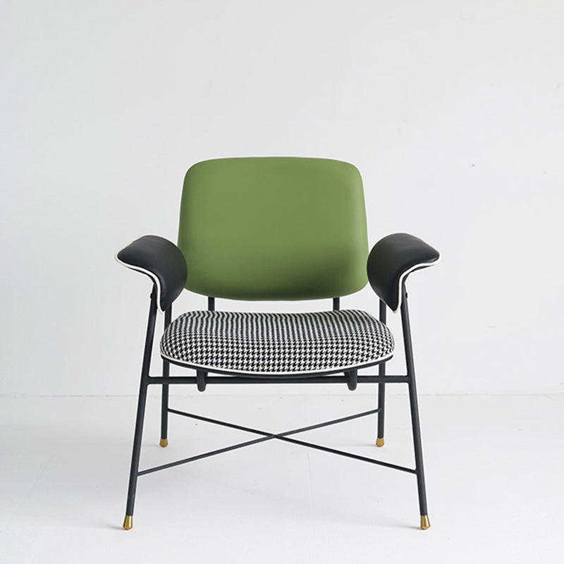 Mid-century Modern Accent Armchair Fixed Back Armchair for Living Room