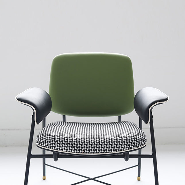 Mid-century Modern Accent Armchair Fixed Back Armchair for Living Room