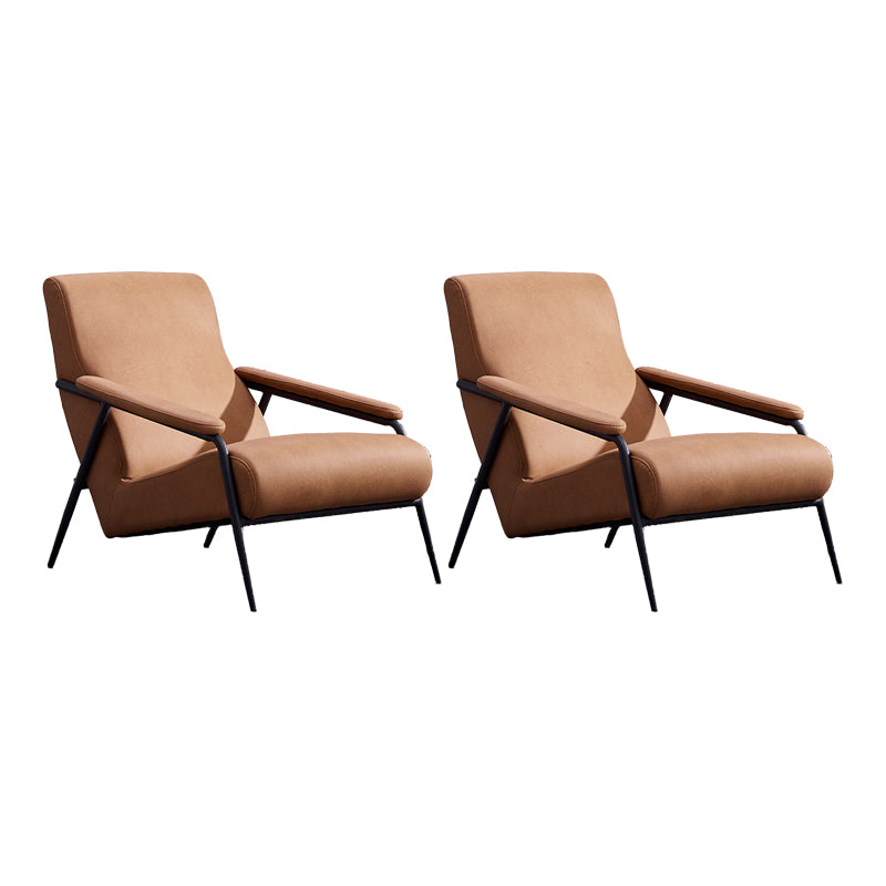 Mid-century Modern Bedroom Accent Armchair Solid Color Arm Chair
