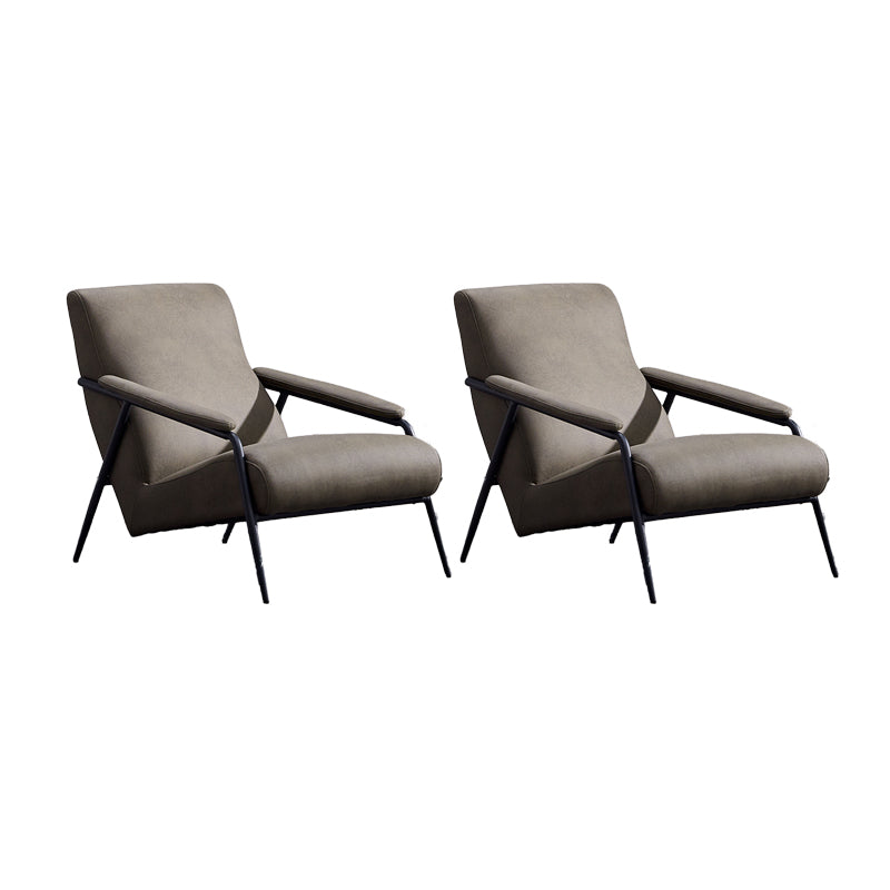 Mid-century Modern Bedroom Accent Armchair Solid Color Arm Chair