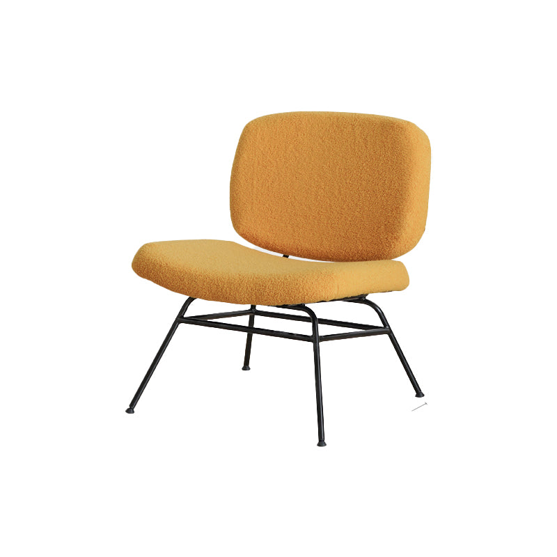 Armless Fixed Back Lounge Chair Modern Slipper Accent Chair for Living Room
