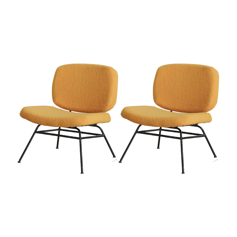 Armless Fixed Back Lounge Chair Modern Slipper Accent Chair for Living Room