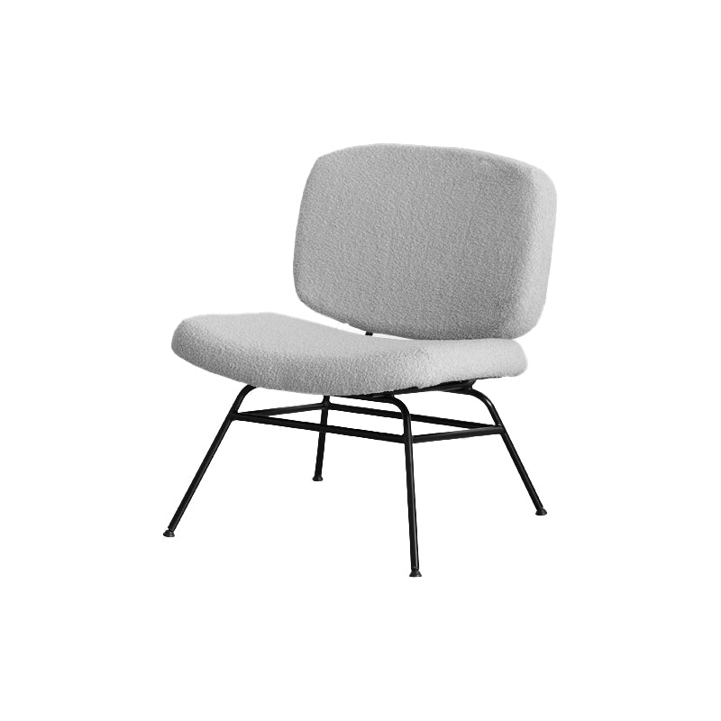 Armless Fixed Back Lounge Chair Modern Slipper Accent Chair for Living Room