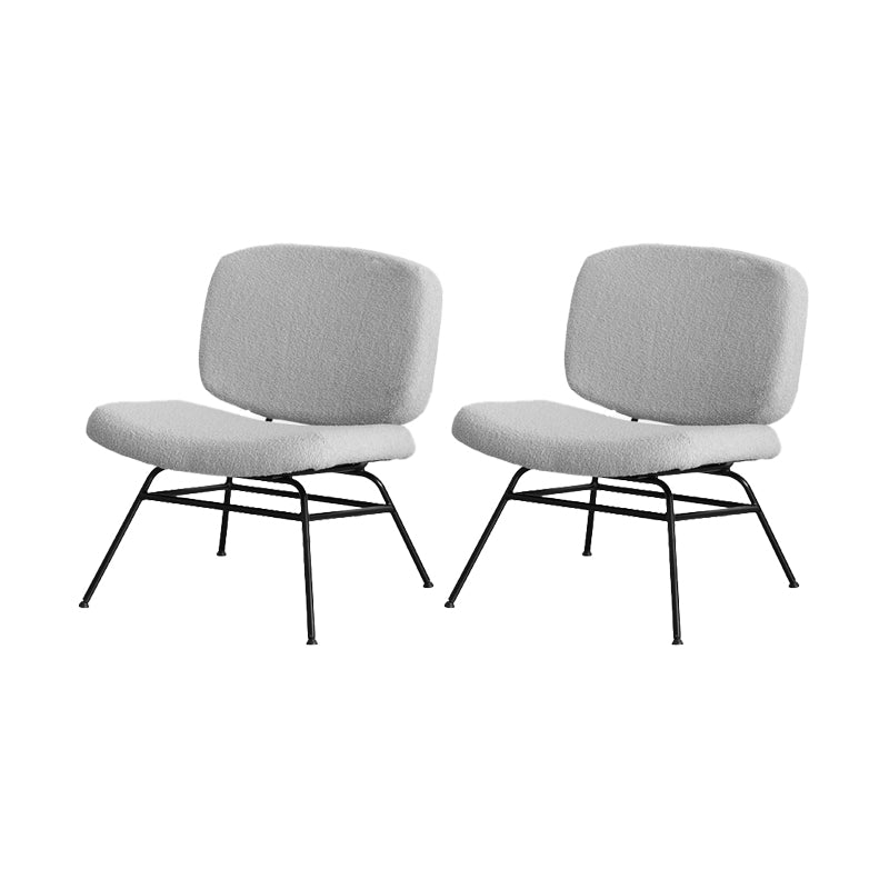 Armless Fixed Back Lounge Chair Modern Slipper Accent Chair for Living Room