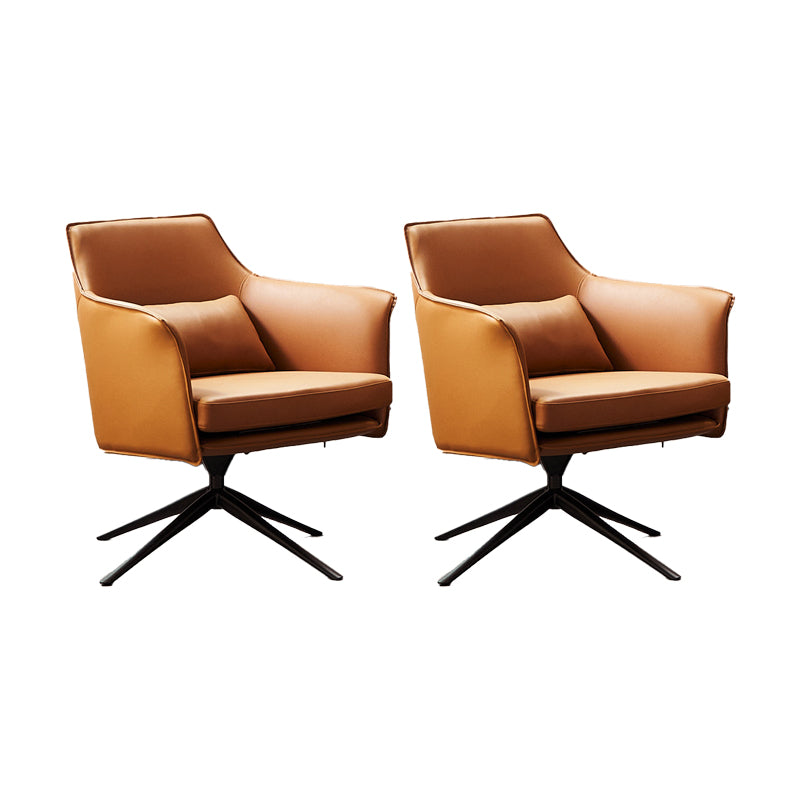 Modern Barrel Accent Chair Spider Solid Color Barrel Chair for Living Room
