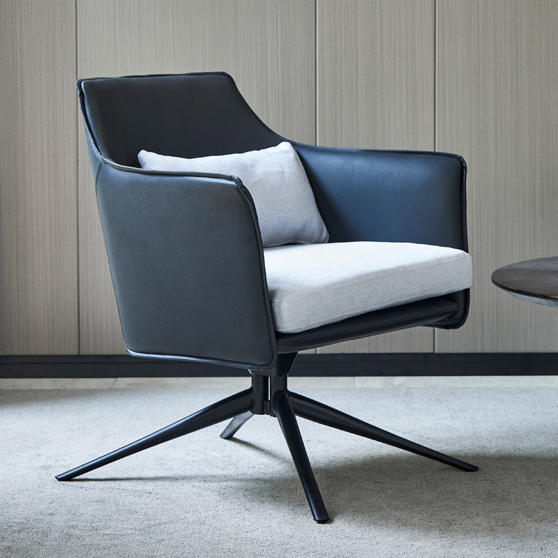 Modern Barrel Accent Chair Spider Solid Color Barrel Chair for Living Room