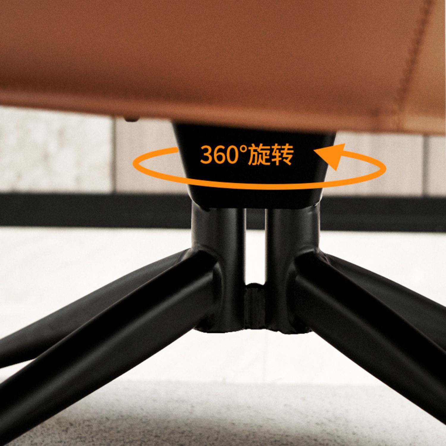 Modern Barrel Accent Chair Spider Solid Color Barrel Chair for Living Room