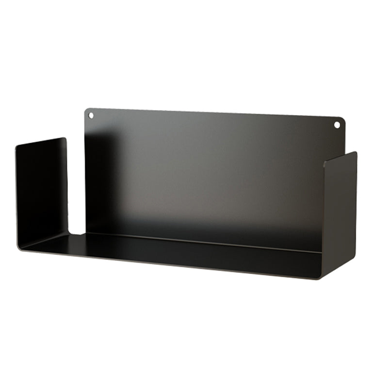 Contemporary Floating Bookcase Metal Closed Back Bookshelf with Shelves