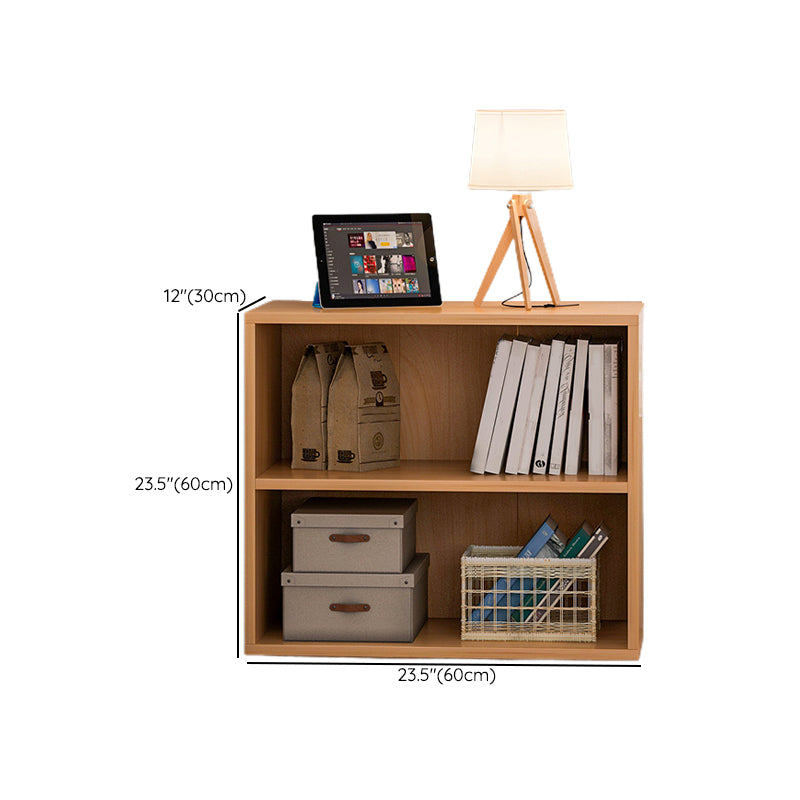 Closed Back Standard Bookcase Modern Engineered Wood Bookshelf